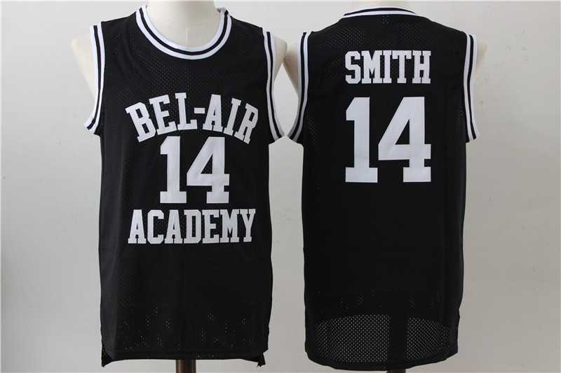 Bel-Air Academy 14 Will Smith Black Stitched Movie Jersey,We sell and wholesale Bel-Air Academy 14 Will Smith Black Stitched Movie Jersey on line form chian!